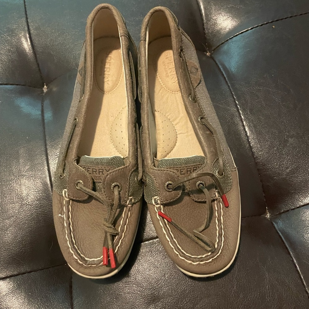 Brown Sperry Slides 8.5